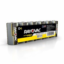 Rayovac D Batteries, Ultra Pro Alkaline D Cell Batteries (6 Battery Count) - £11.93 GBP