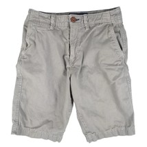AMERICAN EAGLE OUTFITTERS Men&#39;s 28 Gray Cotton Chino Shorts 11&quot; Longer L... - £15.21 GBP