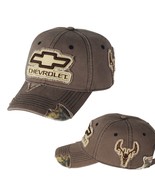 Chevrolet Bowtie Frayed Patch Camo Buck Brown UNSTRCTURED Hat - $29.99