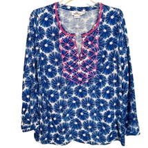 Vineyard Vines Sea Urchin Sequin Embroidered Blue Size Small - $22.76