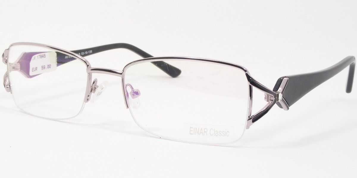 Einar Classic AV-EC1002-B Unico Raro Occhiali Montatura 53-18-138mm - $76.21