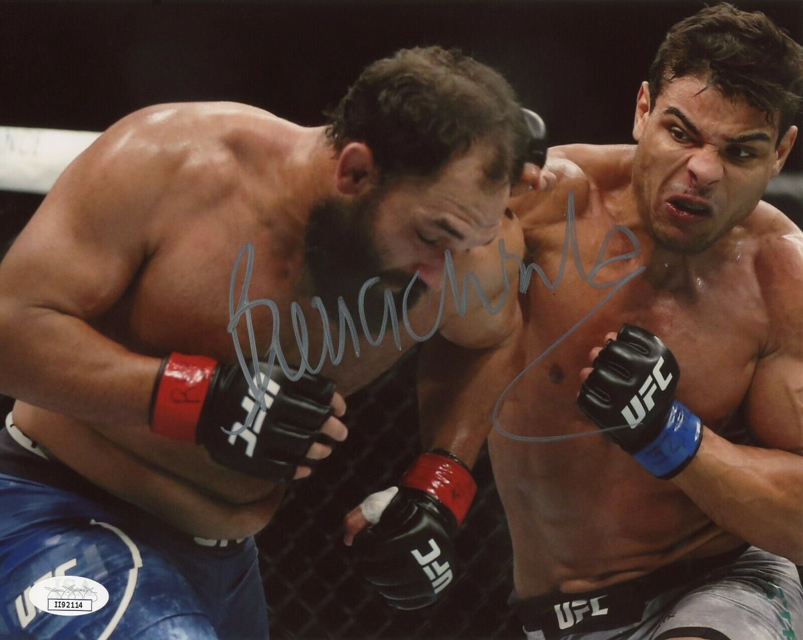 Paulo Costa Borrachinha Hand Signed 8x10 Photo UFC Fighter JSA COA Autog... - $101.96