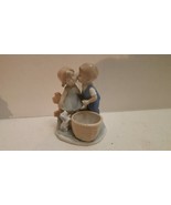 Moppets 1971 Fran Mar Boy And Girl On Bench Figurines  Excellent Condition - £12.03 GBP