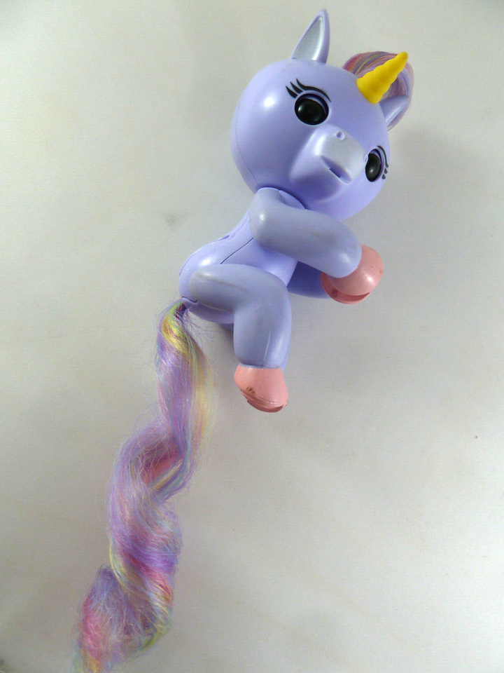 Fingerlings Baby Unicorn Alika Purple Toy Wowwee 2016 Tested WORKS - $6.23
