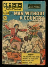Classics Illustrated #63 Hrn 62-MAN Without COUNTRY-1ST Vg - £40.71 GBP