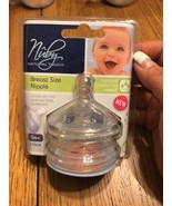 New Nuby Natural Touch  Breast Size Nipple 2 pack!  Fast Flow Nipple - $14.73