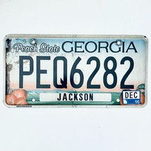 2016 United States Georgia Jackson County Passenger License Plate PEQ6282 - £13.22 GBP