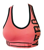 AERO 87 Sports Bra Size Medium Aeropostale Orange Black Lightweight Form... - $12.88