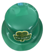 St Patrick’s Day Plastic Hat-One Size Fits Most-Brand New-SHIPS N 24 HOURS - $13.32 CAD