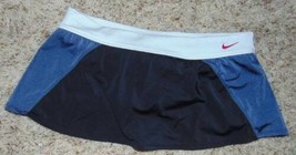 Womens Swim Skirt Nike Black Gray White Swimsuit Attached Bikini Brief B... - $29.70