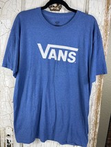 Vans Classic Fit T Shirt 100% Cotton Blue Men’s Size Large - $13.09