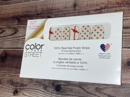 Color Street Nail Polish Strips New in Package  GIFT SWAP Christmas Pattern - £4.68 GBP