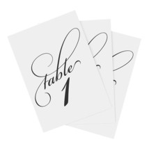 Table Numbers 1-40 Plus Head Table Card, 4 X 6 Classic Table Cards, Do - £18.78 GBP