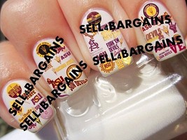 2025 Designs》Arizona State Sun Devils 40 Different Designs》Nail Art Decals - €33,89 EUR