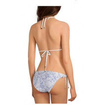 Chelsea &amp; Violet String Bikini Bottoms Blue paisley print - Large size - £13.19 GBP