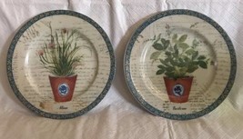 I. Godinger Decorative Hanging Plate Allium &amp; Basilicum Flower Email De ... - £15.71 GBP