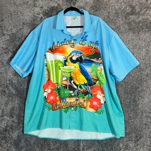 Hardaddy Hawaiian Shirt Mens 3XL Living it up in Paradise Loud Tropical Bird - £14.20 GBP