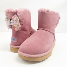 UGG Mini Bailey Bow Splatter Boots Color Urchin 1124152 - £100.51 GBP
