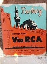        RARE Vintage RCA RADIO TELEGRAPH DIRECT  TO TURKEY ADVERTISEMENT - $74.25