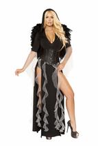 Roma Costume 3pc Midnight Angel, Black/Silver, Small - £103.07 GBP