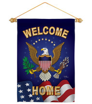 Welcome Home Garden Flag Set Military Service 13 X18.5 Double-Sided House Banner - £24.18 GBP