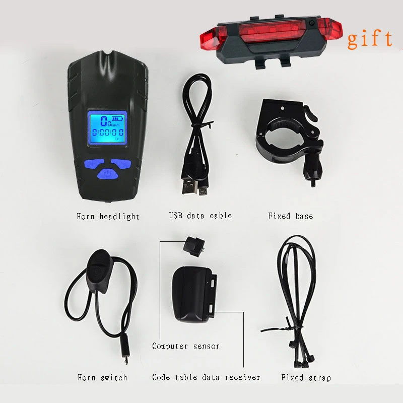 Bicycle Light Computer Speedometer Light 2020 USB Rechargeable Bicycle Front Lig - $132.98