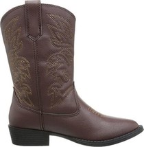 Deer Stags Girls Ranch-K Western Boot, Dark Brown Little Kid Size 4 - $32.17