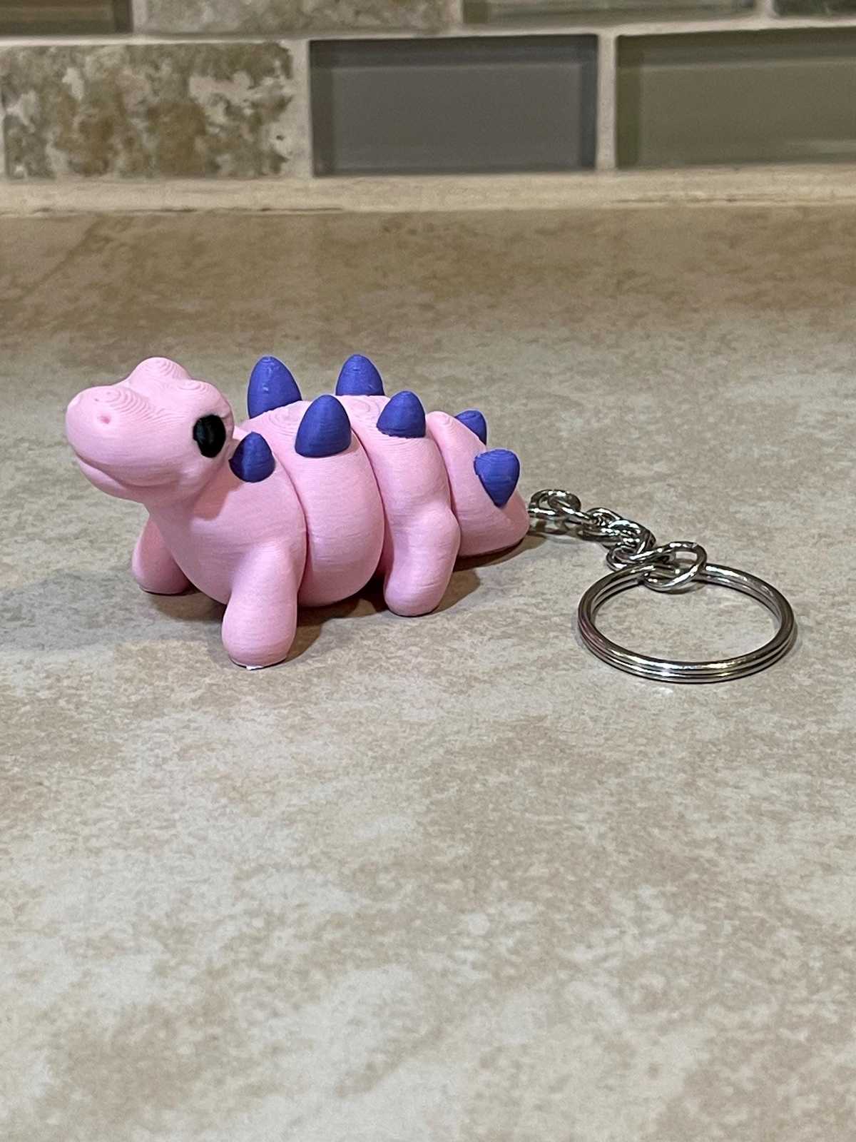 Adorable 3D Printed Baby Dino Keychain - Perfect Gift for Dino Lovers! - $5.00