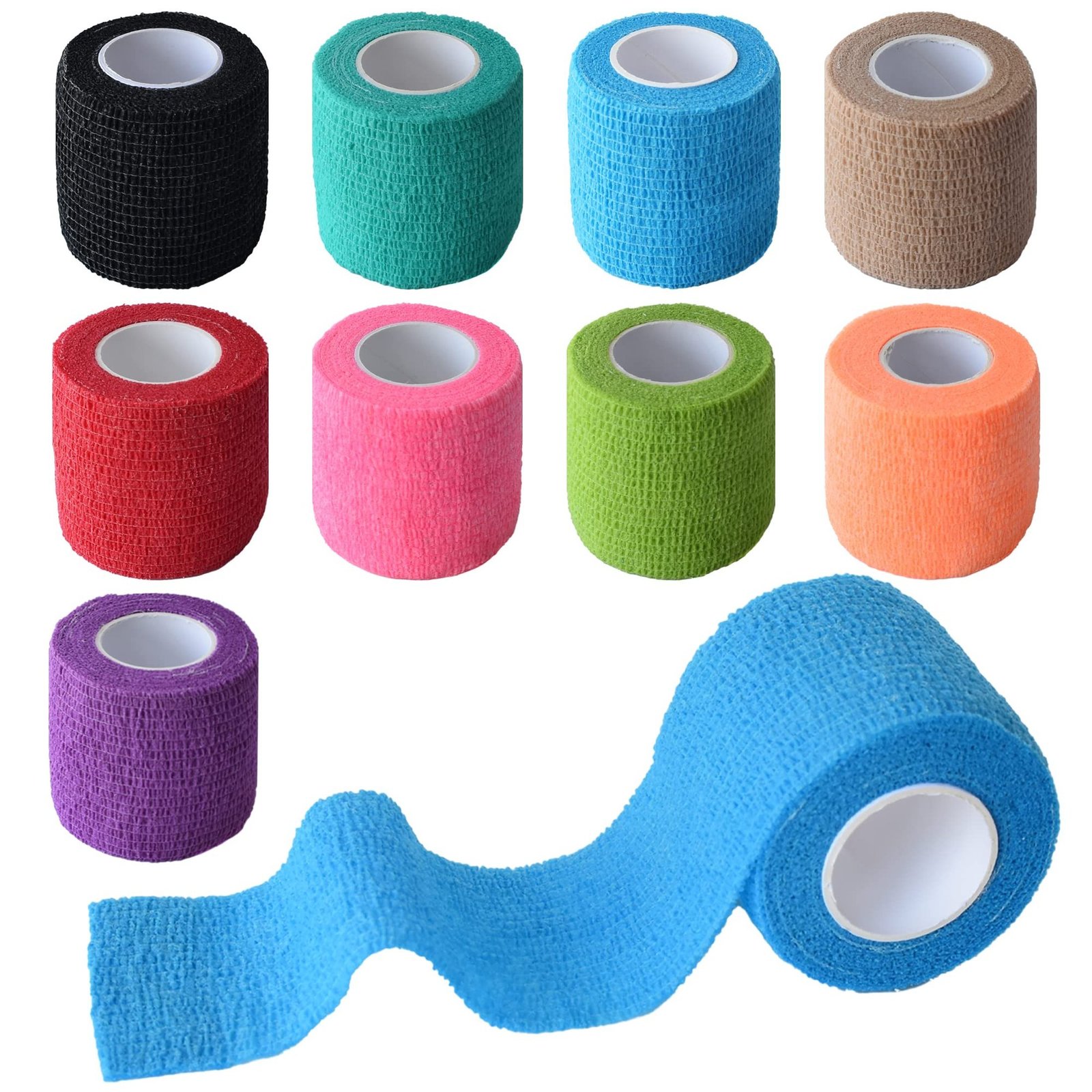 Vibrant Self-Adhesive Cohesive Bandage Wrap for Active Use - $21.77