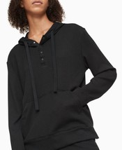 Calvin Klein Womens Ease Long-Sleeve Hoodie Color Black Size Large - $64.00