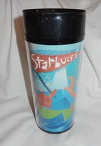 Starbucks Dancing Crabs Ocean 16 oz Tumbler Cup 1998 Double Insulated ThermoServ - $16.99