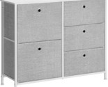 Storage Chest Dresser 5 Fabric Drawers Closet Apartment Dorm, From Songm... - $58.93