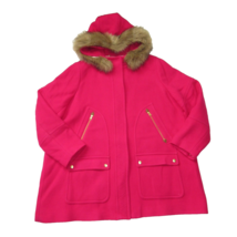 NWT J.Crew Chateau Parka in Bright Magenta Italian Stadium-cloth Wool Coat 24 - £127.60 GBP