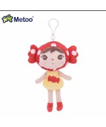 Metoo Small Plush Piece Of Candy Babydoll Bag Clip Keychain Red Yellow - £8.82 GBP
