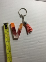 Howah Multicolor Initial Letter Resin Keychain A-Z - £6.10 GBP