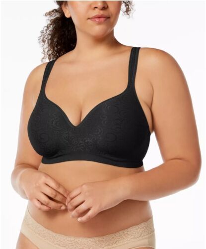 Bali, Intimates & Sleepwear, Bali Womens Satin Tracings Underwire Minimizer  Bra 3562 Black 34dd Nwot