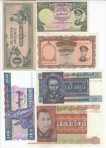 Burma, Lot of 6, All Different Old Issue Banknotes - $14.75