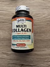 Multi Collagen Complex Type I, II &amp; III 90 Capsules -3 Per Serving EXP 5/25 NEW - £15.00 GBP