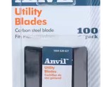 Anvil Carbon Steel Utility Blades, Pack of 100 Blades - $18.95