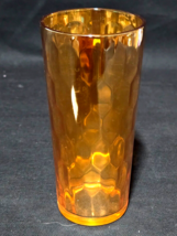 Vintage JEANNETTE 12 Ounce Drink Glass MARIGOLD HEX OPTIC IRIDESCENT - S... - $247.40 MXN