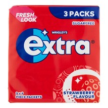 Wrigley&#39;s EXTRA White Professional STRAWBERRY Chewing gum -27pc-FREE US ... - £7.48 GBP