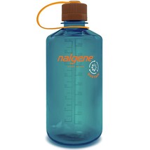 Nalgene Sustain 32oz Narrow Mouth Bottle (Teal) Green Recycled Reusable - £11.78 GBP