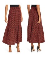 RODEBJER Ziga Maxi Skirt, Red/Black, Size Small (2/4), Designer, Red/Bla... - £96.02 GBP