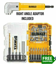 DeWALT 40 Pc Driving Bit and Black Oxide Drill Bit Set with Right Angle Adapter - £27.65 GBP