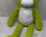 Pier One 1 Imports Max Green White Monkey 20-21&quot; Plush Stuffed Animal - £47.76 GBP