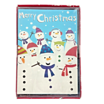 KMart Vintage Snowman Holiday Greeting Cards Merry Christmas 18 Cards En... - €13,83 EUR