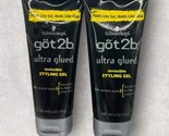 2 x Got2b ULTRA GLUED Invincible Hair Styling Gel Holds Like Glue 6oz EA - $24.74