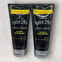 2 x Got2b ULTRA GLUED Invincible Hair Styling Gel Holds Like Glue 6oz EA - £19.77 GBP