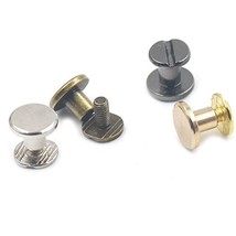 Bluemoona 20 Sets - 9x6.5mm Brass Button Chicago Rivets Studs Screw Scre... - £5.47 GBP