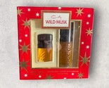 Coty Wild Musk Gift Set Vintage Perfume 11mL &amp; Cologne Spray 44mL New Ol... - $98.99